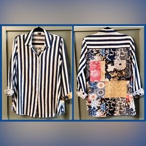 NWOT SHANA Floral Button Down